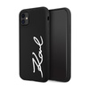 Karl Lagerfeld Silicone Signature - Coque iPhone 11 (Noir)