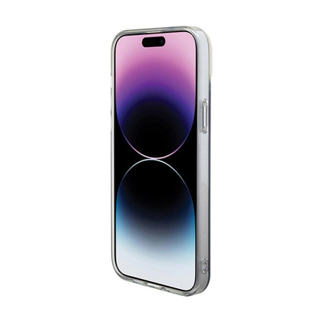 Pouzdro Guess IML Iridescent MagSafe - iPhone 15 Pro (černé)