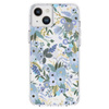 Rifle Paper Clear - pouzdro pro iPhone 14 Plus (Garden Party Blue)