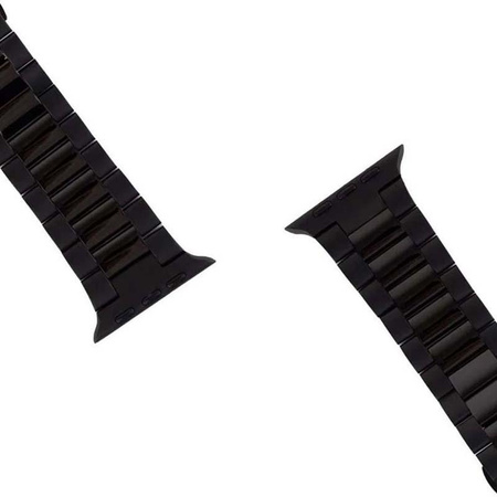 Case-Mate Linked - Řemínek z nerezové oceli pro Apple Watch 42/44/45/49 (Černý lesklý/kosmicky šedý matný)