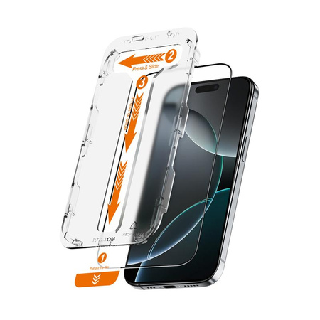 Crong EasyShield 2-Pack - Tvrzené sklo pro iPhone 16 Pro (2 kusy)