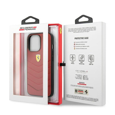 Ferrari Off Track Quilted - Etui iPhone 13 Pro (czerwony)