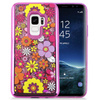 Zizo Liquid Glitter Star Case - Samsung Galaxy S9 (Multiflowers)