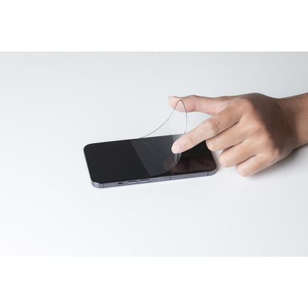 Moshi AirFoil Pro - Elastyczne szkło hybrydowe iPhone 13 mini (czarna ramka)