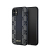 DKNY Leather Checkered Mono Pattern MagSafe - iPhone 11 Case (black)