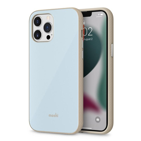Moshi iGlaze Slim Hardshell Case - iPhone 13 Pro Max Case (SnapTo system) (Adriatic Blue)