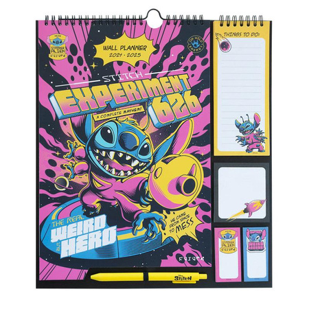 Disney Stitch - Calendrier mural / Agenda 2024/2025