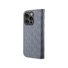 Karl Lagerfeld Booktype Saffiano Monogram - Case for iPhone 14 Pro (Grey)