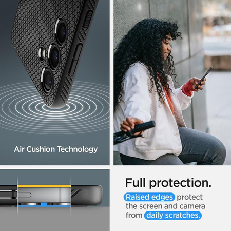 Spigen Liquid Air - Etui pour Samsung Galaxy S24 (Noir mat)
