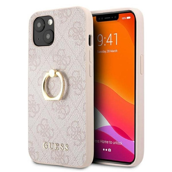 Guess 4G Ring tok - iPhone 13 mini tok (rózsaszín)