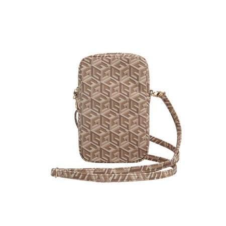 Guess Zip GCube Bottom Stripe - Phone Bag (brun)