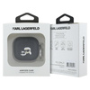 Karl Lagerfeld Monogram Karl & Choupette Head - pouzdro na AirPods 4 (černé)