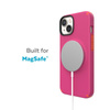 Speck CandyShell Pro + MagSafe - Coque pour iPhone 14 / iPhone 13 avec revêtement MICROBAN (Digital Pink / Energy Red)
