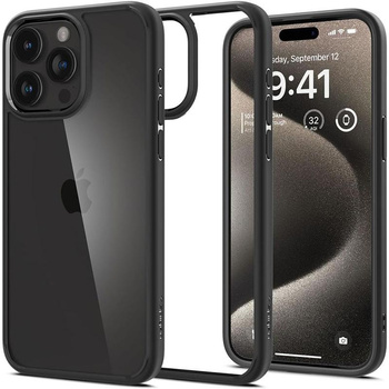 Spigen Ultra Hybrid - tok iPhone 15 Pro készülékhez (matt fekete)