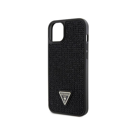 Guess Rhinestone Triangle - pouzdro pro iPhone 14 Plus (černé)