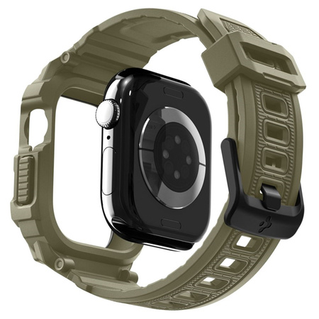 Spigen Rugged Armor Pro V2 – Apple Watch 10/11 46mm Case Strap (Vintage Khaki)