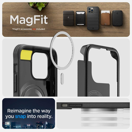 Spigen Mag Geo Armor 360 MagSafe – Etui do iPhone 14 Pro (Czarny)