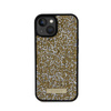 Guess Strass Metall Logo - iPhone 15 Tasche (gelb)