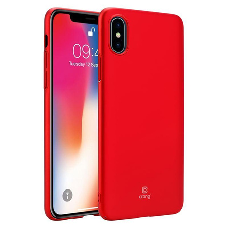 Crong Smooth Skin - iPhone Xs / X Hülle (rot)