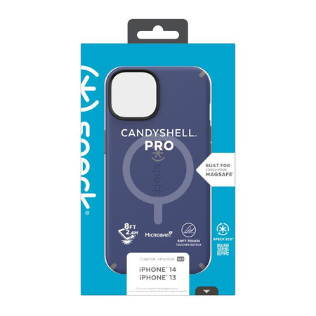 Speck CandyShell Pro + MagSafe - iPhone 14 / iPhone 13 tok MICROBAN bevonattal (poroszkék / felhős szürke)