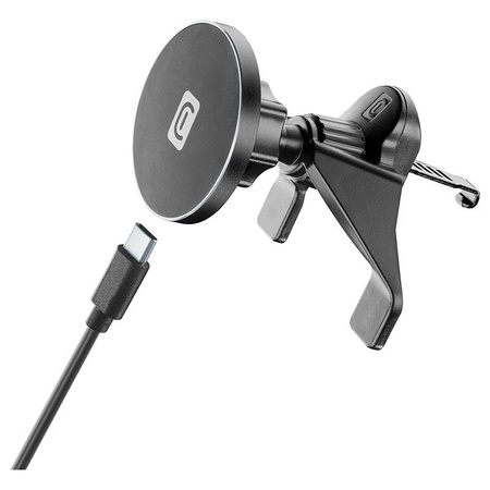 Cellularline Touch Air Mag - Magnetic car mount with MagSafe 7.5W wireless charging (black)