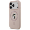 Karl Lagerfeld Silicone Karl & Choupette Ring MagSafe - Case iPhone 17 Pro (pink)