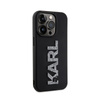 Karl Lagerfeld 3D Rubber Glitter Logo - iPhone 15 Pro Max Case (black)