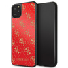 Guess 4G Double Layer Glitter Case - Coque iPhone 11 Pro Max (Rouge)