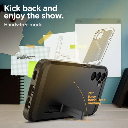 Spigen Tough Armor - Etui pour Samsung Galaxy A14 4G / LTE (Noir)