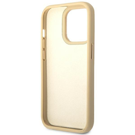 Guess Croco Collection - Coque pour iPhone 14 Pro (Or)