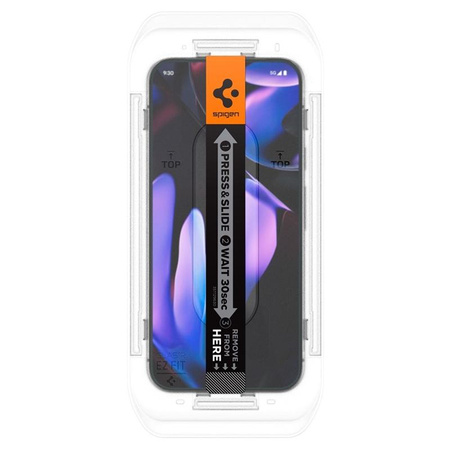 Spigen GLAS.TR EZ FIT Privacy 2-Pack - Tempered glass with privacy filter for Google Pixel 9 / 9 Pro 2 pcs