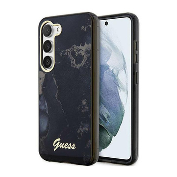 Guess Golden Marble Kollektion - Samsung Galaxy S23+ Tasche (schwarz)