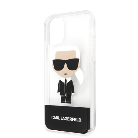 Karl Lagerfeld Iconic Karl - Coque pour iPhone 11 Pro (Transparent)