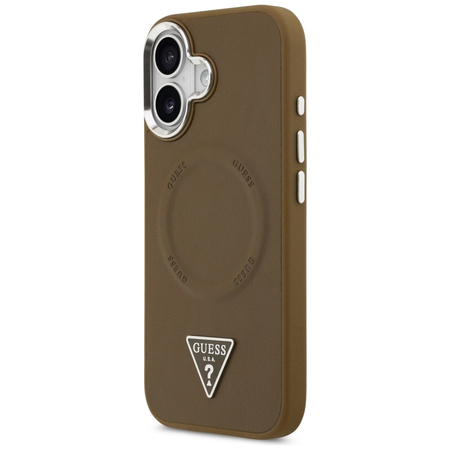 Guess Triangle Logo MagSafe - Case iPhone 17 (Brown)