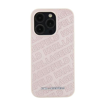 Karl Lagerfeld Quilted K Pattern - pouzdro pro iPhone 15 Plus (růžové)