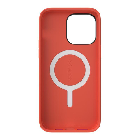 Speck CandyShell Pro + MagSafe - iPhone 14 Pro Max Case with MICROBAN Coating (Digital Pink / Energy Red)