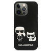Karl Lagerfeld PU Leather Karl & Choupette Embossed - Etui iPhone 13 Pro Max (czarny)