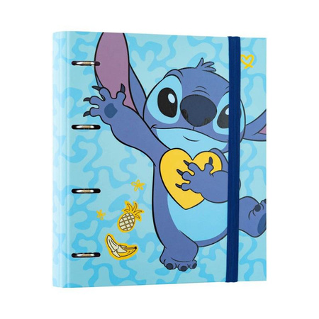 Disney Stitch Tropical - classeur A4 (4 anneaux, élastique)