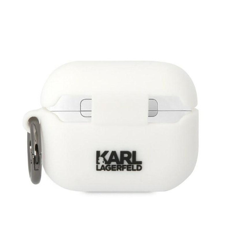Karl Lagerfeld Silicone Karl & Choupette - pouzdro pro AirPods Pro (bílé)