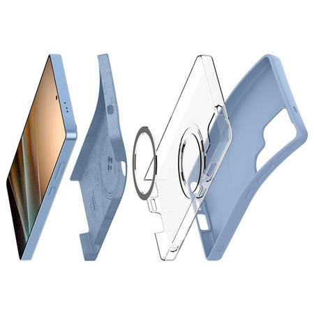 Spigen Silicone Fit MagSafe - étui pour Samsung Galaxy S25 Ultra (Bleu saphir)