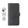 Crong Premium Booklet Wallet - Leather iPhone 11 Pro Max case with pockets + stand function (black)