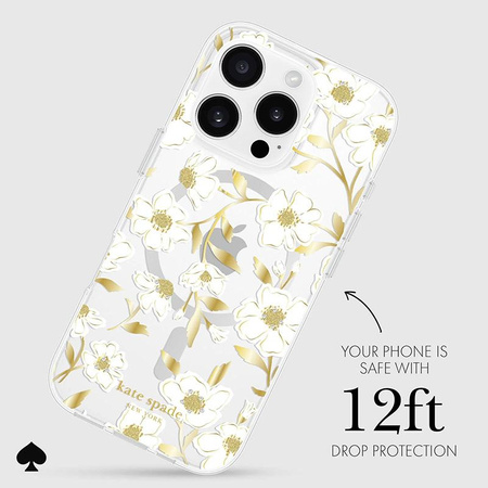 Kate Spade New York Protective Gems MagSafe - iPhone 16 Pro tok (Sunshine Floral)