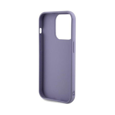 Guess Sequin Script Metal - Coque iPhone 14 Pro (violet)