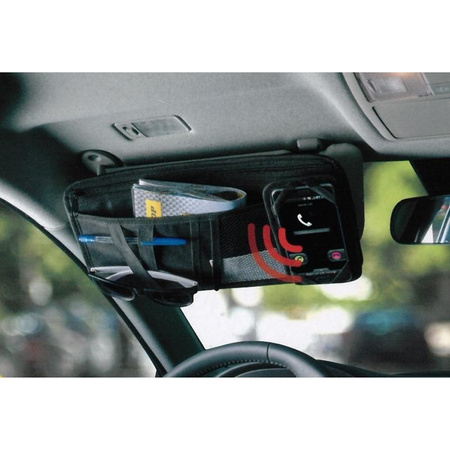 Organizer do Samochodu na Osłonę Przeciwsłoneczną, Schowek Dunlop Czarny