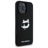 Karl Lagerfeld Silicone Choupette Head Print MagSafe - Etui iPhone 16 Pro (czarny)