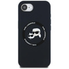 Karl Lagerfeld Silicone Karl & Choupette Heads MagSafe - pouzdro pro iPhone 16e (černé)