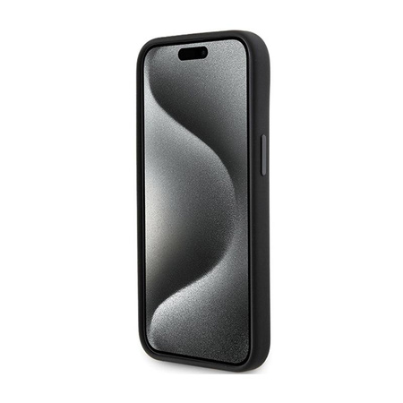 Karl Lagerfeld Silicone Karl & Choupette Heads - Coque iPhone 15 (noir)