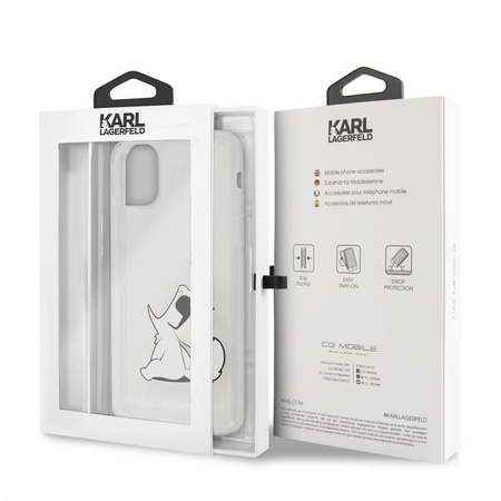 Karl Lagerfeld Choupette Fun Sunglasses - pouzdro pro iPhone 11 Pro Max (průhledné)