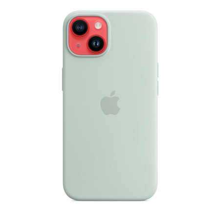 Apple szilikon tok - Szilikon tok MagSafe-rel iPhone 14 készülékhez (agave)