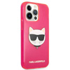 Karl Lagerfeld Choupette Head - iPhone 13 Pro tok (fluo rózsaszín)